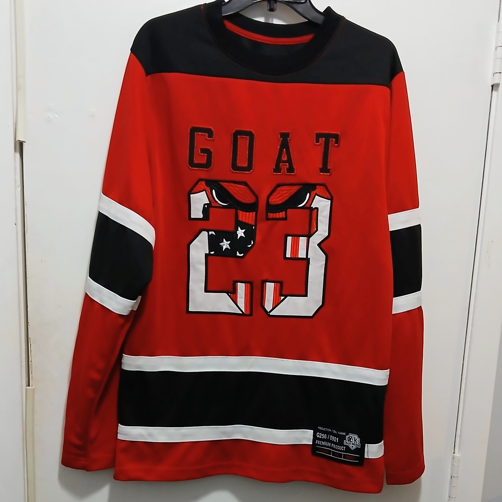 Rare Michael Jordan #23 Goat Size L Chicago Bulls Pullover Jersey